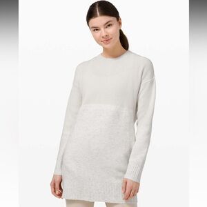 Lululemon Restful Intention Sweater in Light Ivory/Heathered Light Ivory